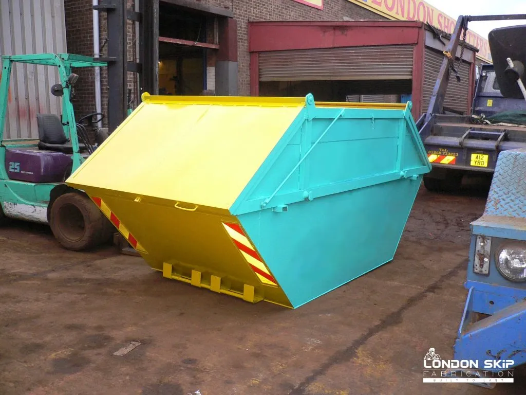 yellow and blue skip